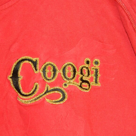 COOGI Short Sleeve Red Cotton T-shirt Embroidery & Felt Detailing Size 3XL - Picture 8 of 16